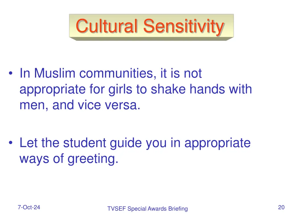 cultural sensitivity