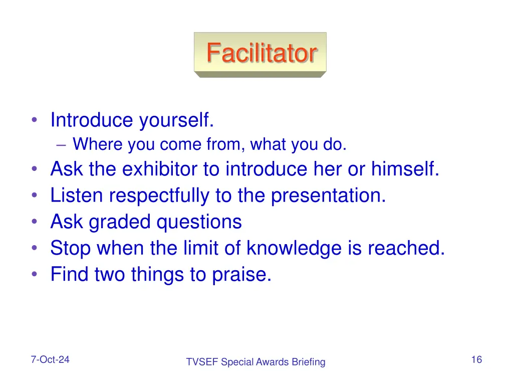 facilitator