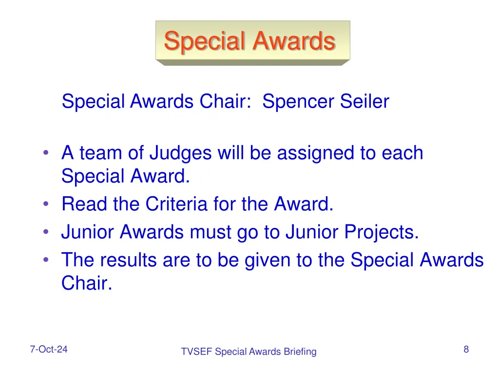 special awards 1