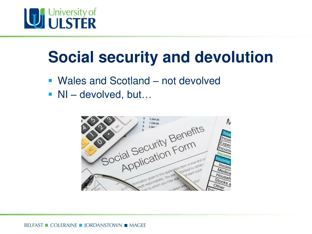 social security and devolution