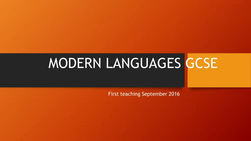 modern languages gcse