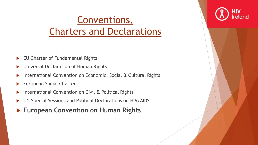 conventions charters and declarations