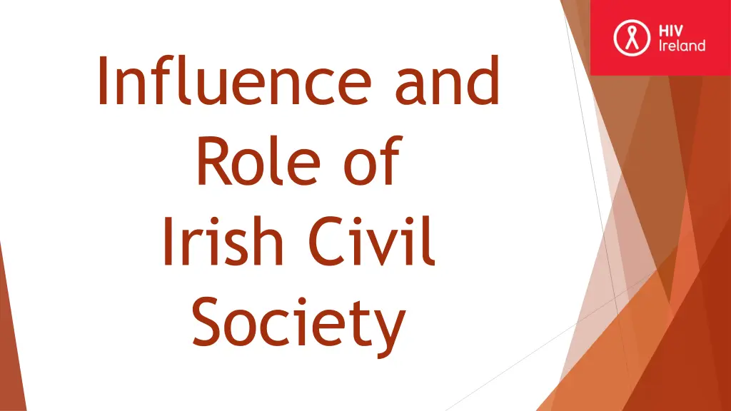 influence and role of irish civil society