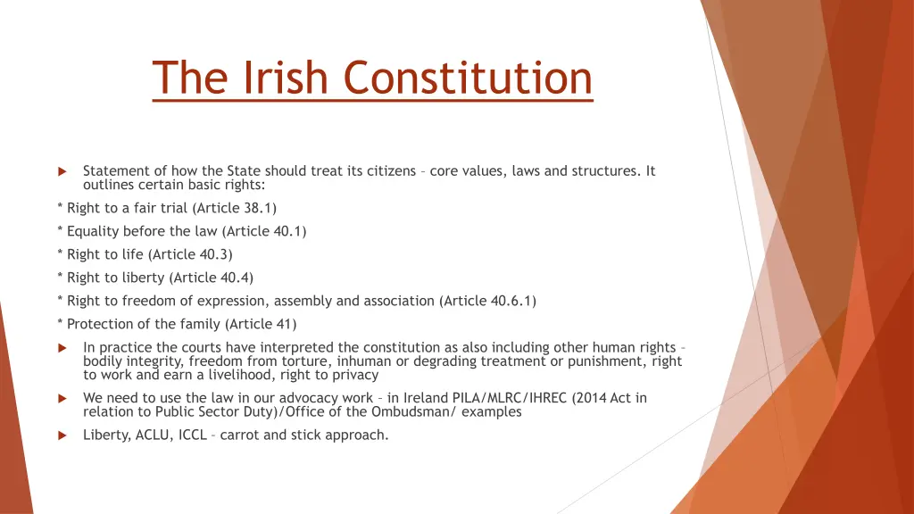 the irish constitution