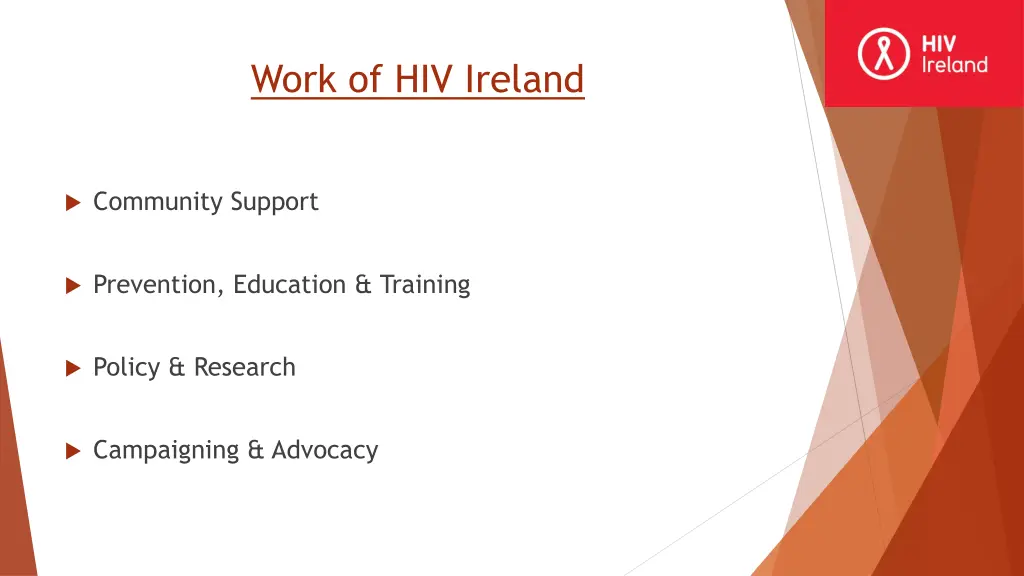 work of hiv ireland