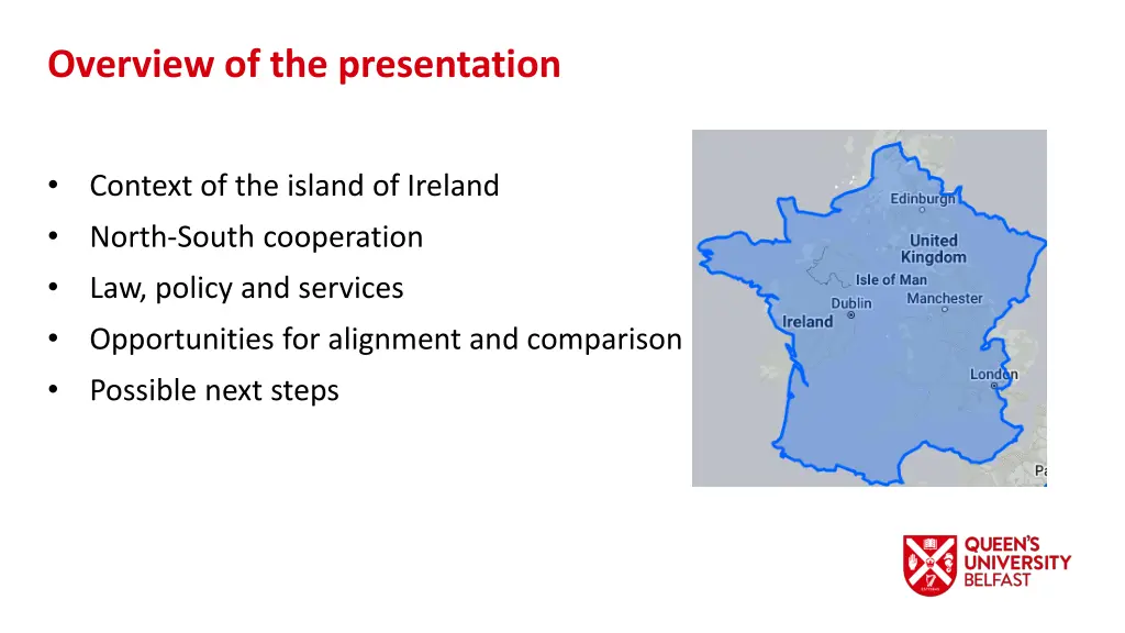 overview of the presentation