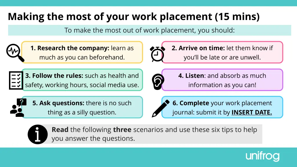 making the most of your work placement 15 mins