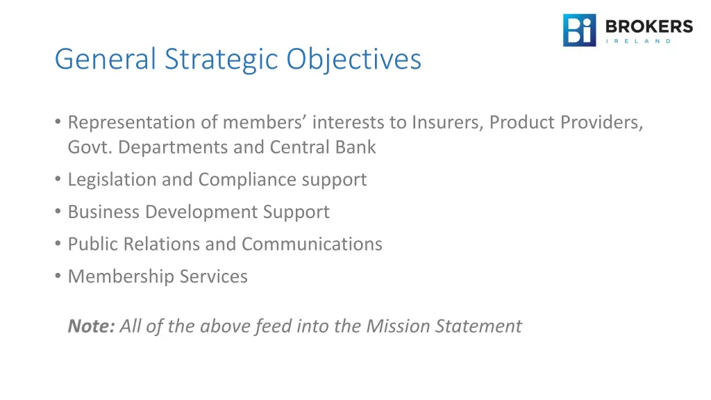 general strategic objectives