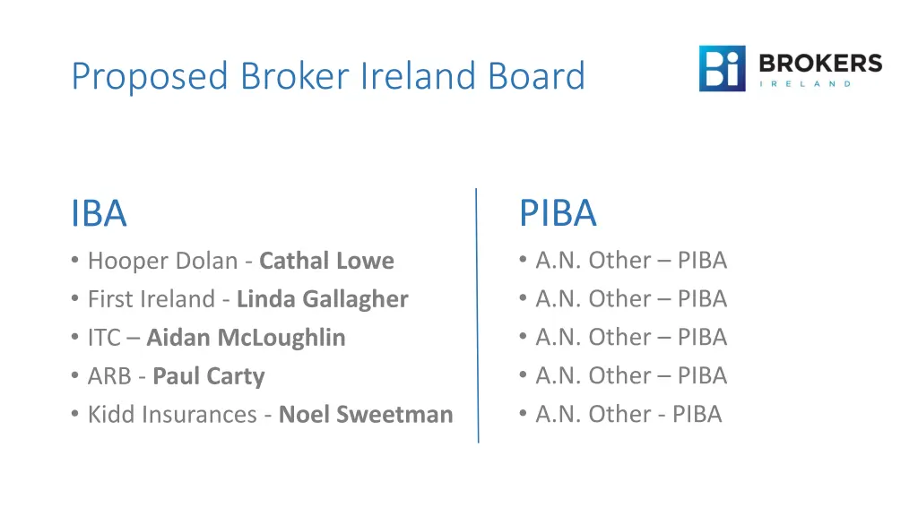 proposed broker ireland board