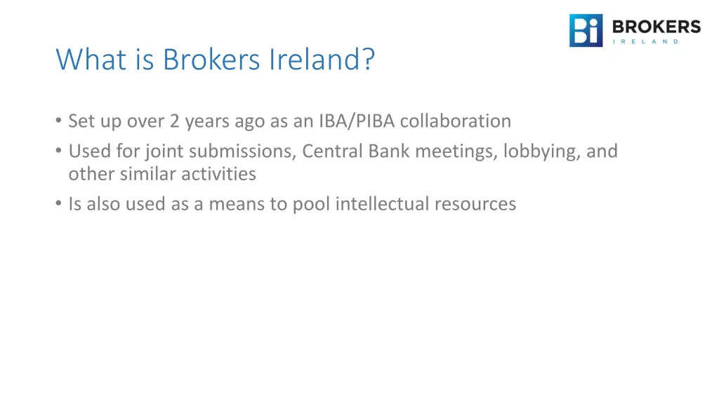 what is brokers ireland