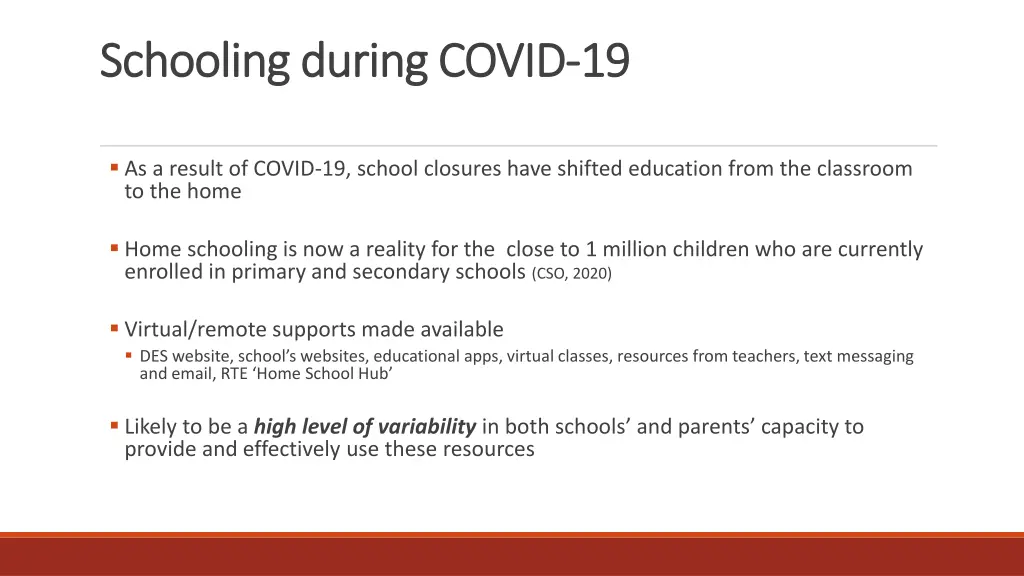 schooling during covid schooling during covid 19