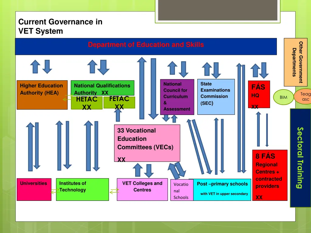 current governance in vet system