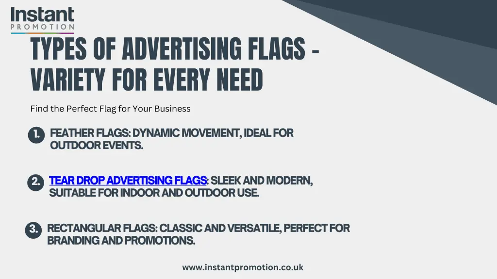 types of advertising flags variety for every need