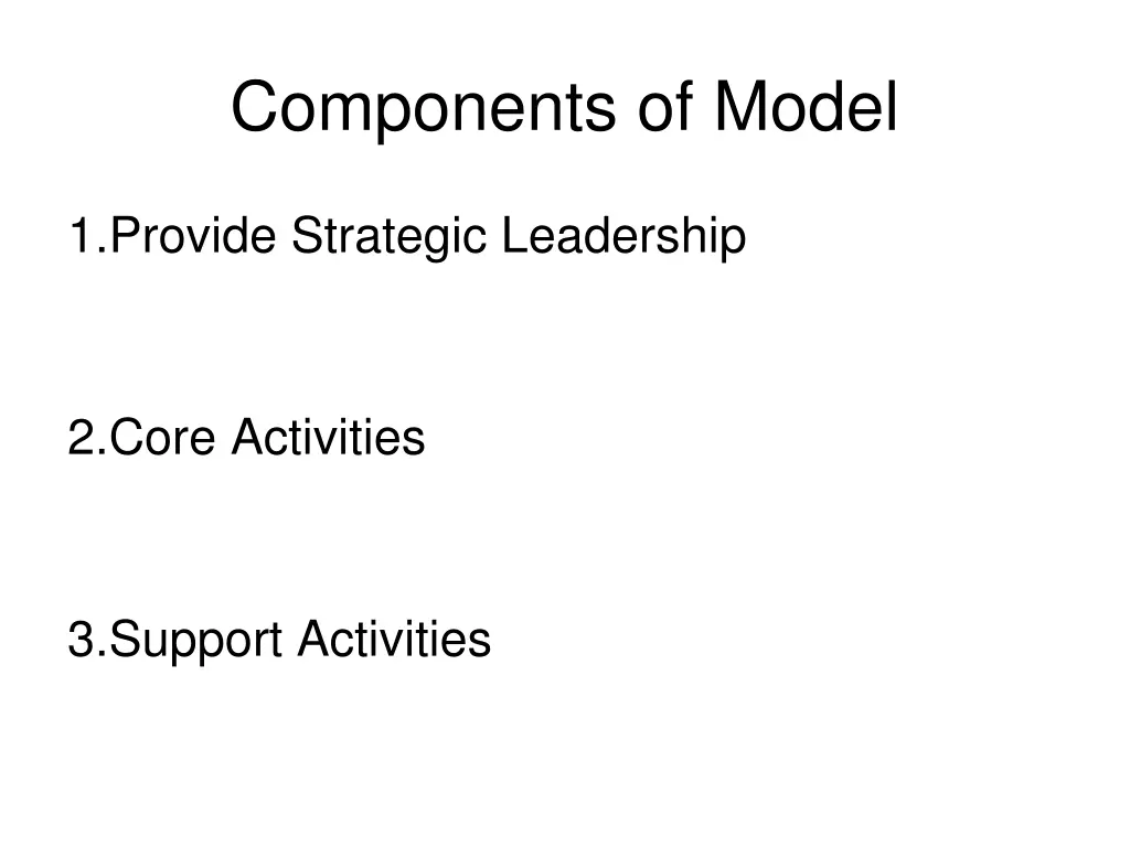 components of model