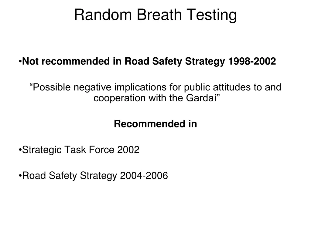 random breath testing