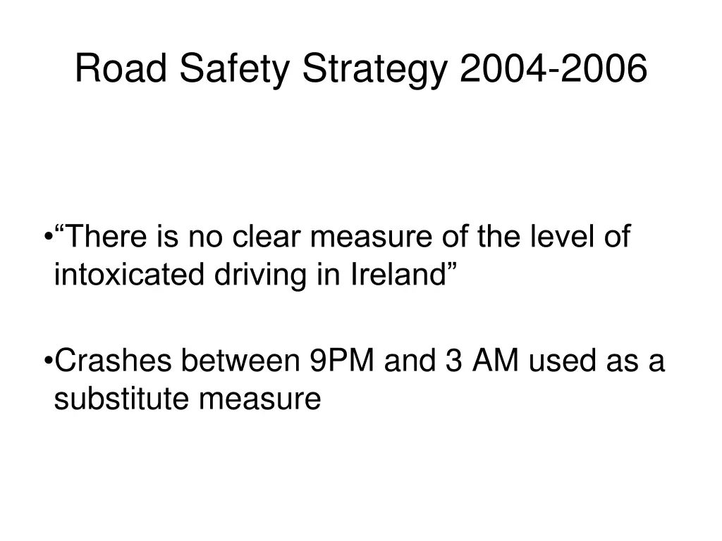 road safety strategy 2004 2006