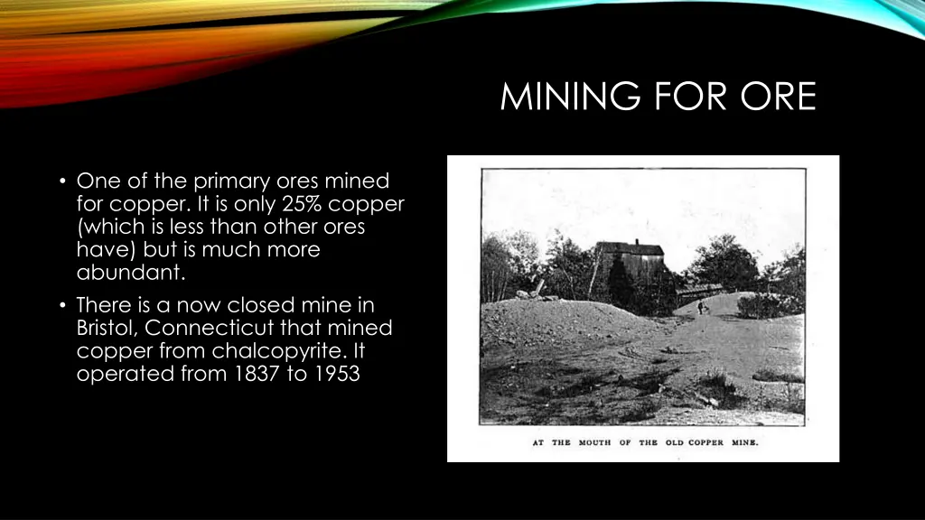 mining for ore