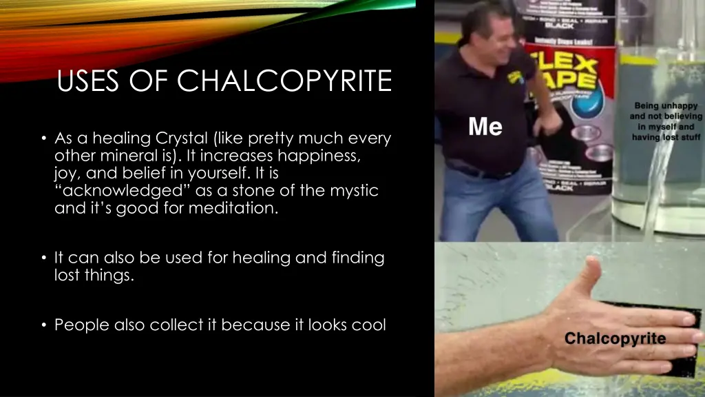 uses of chalcopyrite