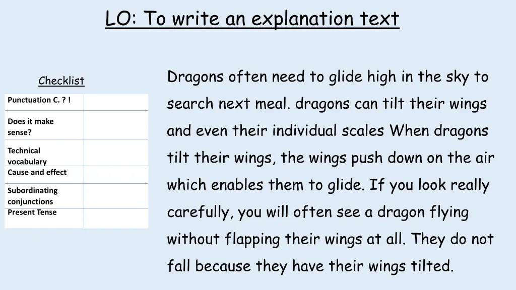 lo to write an explanation text 2