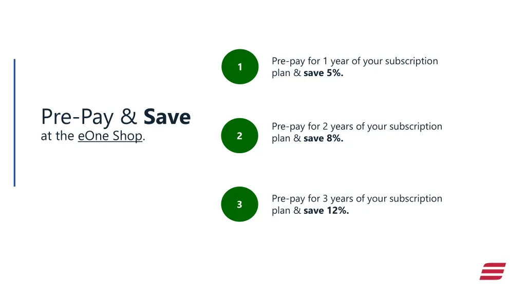 pre pay for 1 year of your subscription plan save