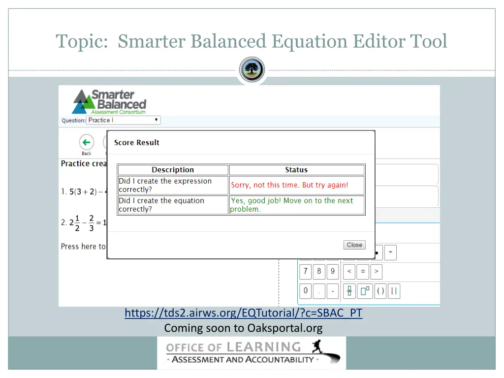 topic smarter balanced equation editor tool