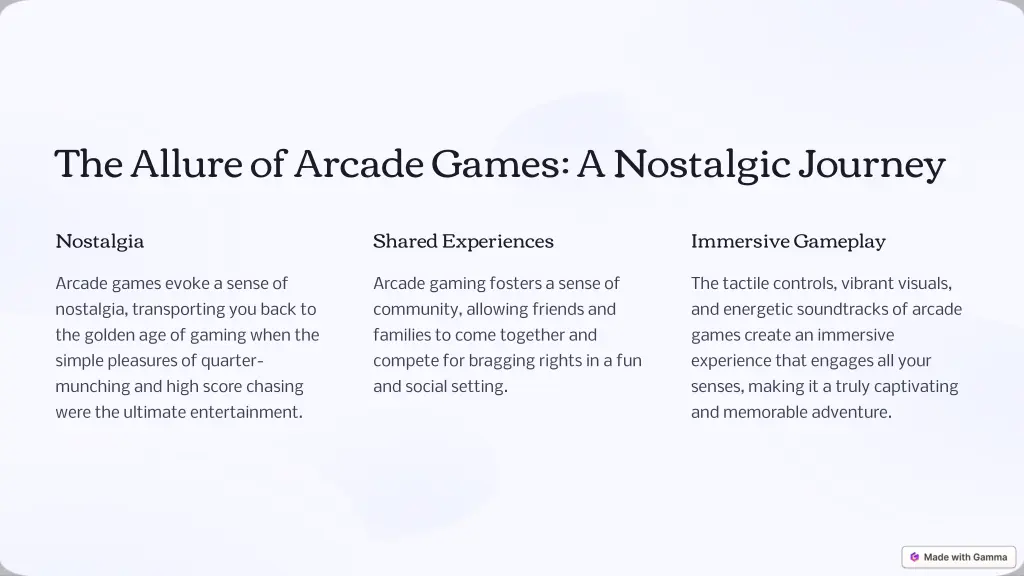 the allure of arcade games a nostalgic journey