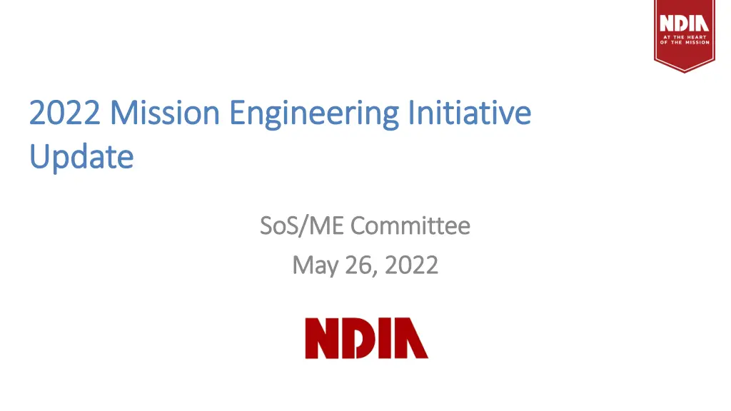 2022 mission engineering initiative 2022 mission