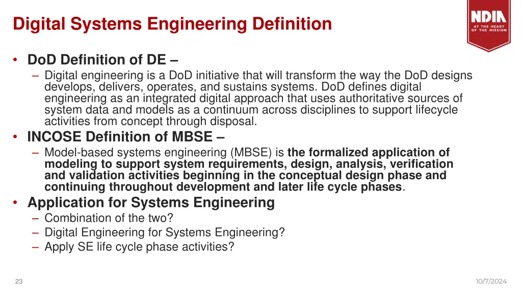 digital systems engineering definition