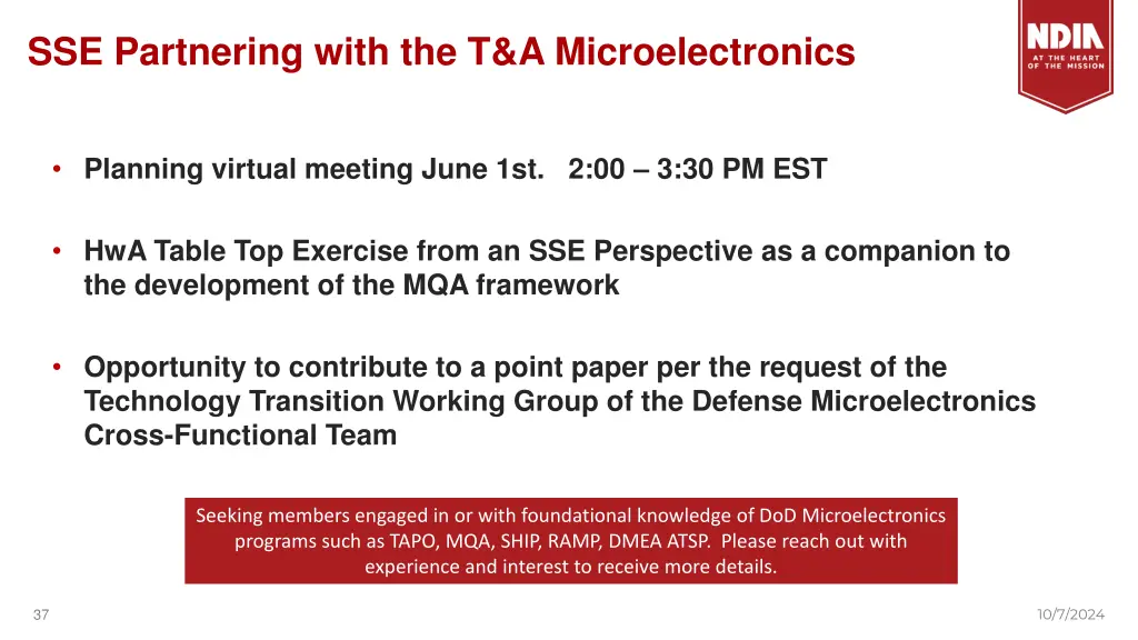 sse partnering with the t a microelectronics