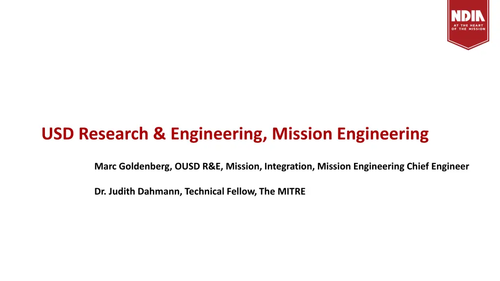 usd research engineering mission engineering