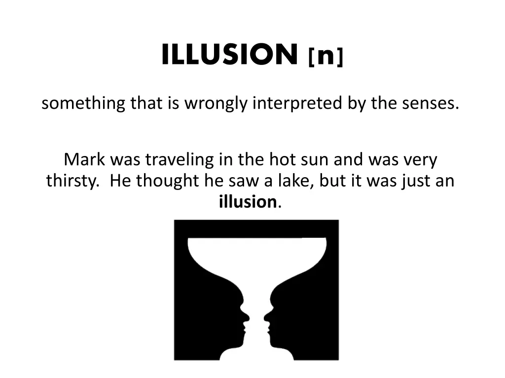 illusion n