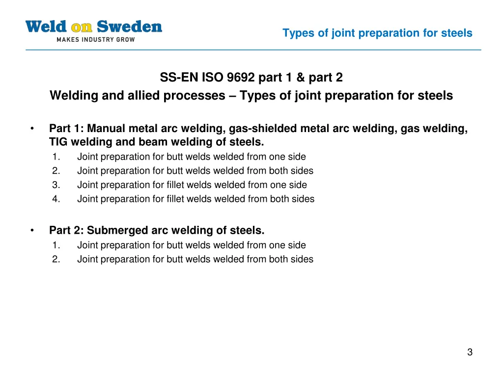 types of joint preparation for steels