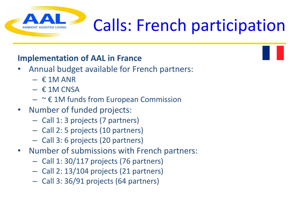 calls french participation