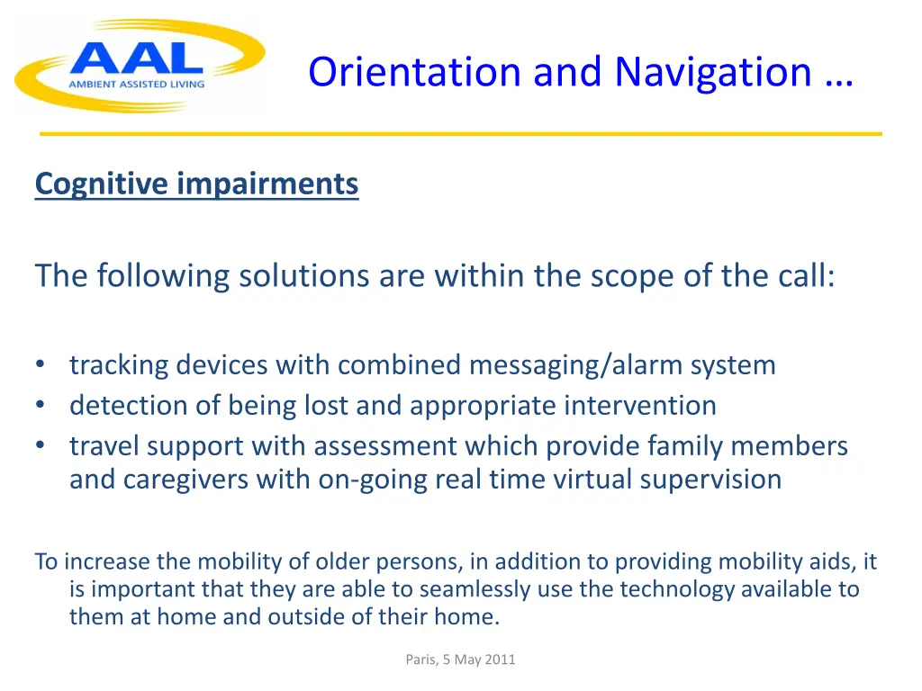 orientation and navigation 1