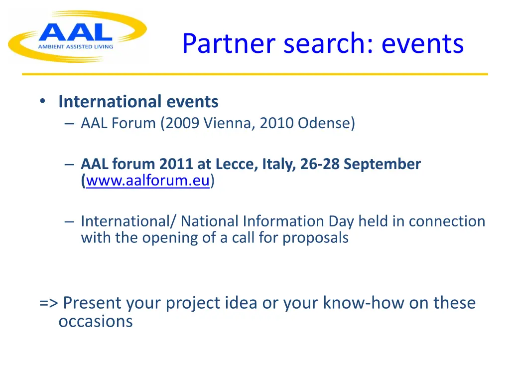 partner search events