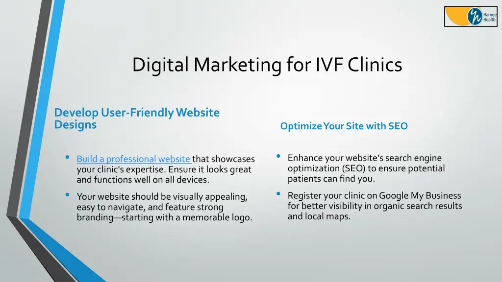 digital marketing for ivf clinics