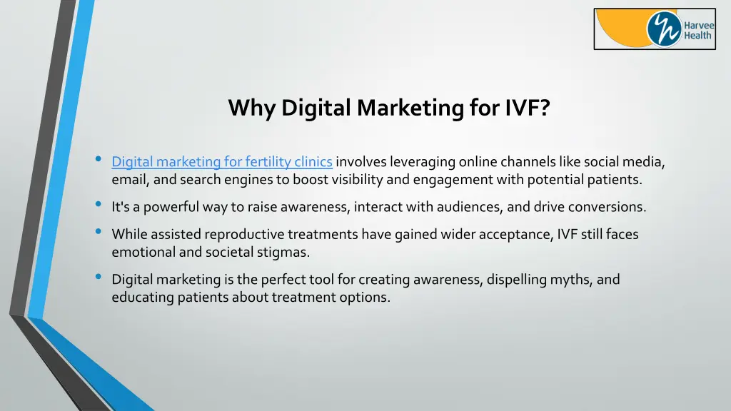 why digital marketing for ivf