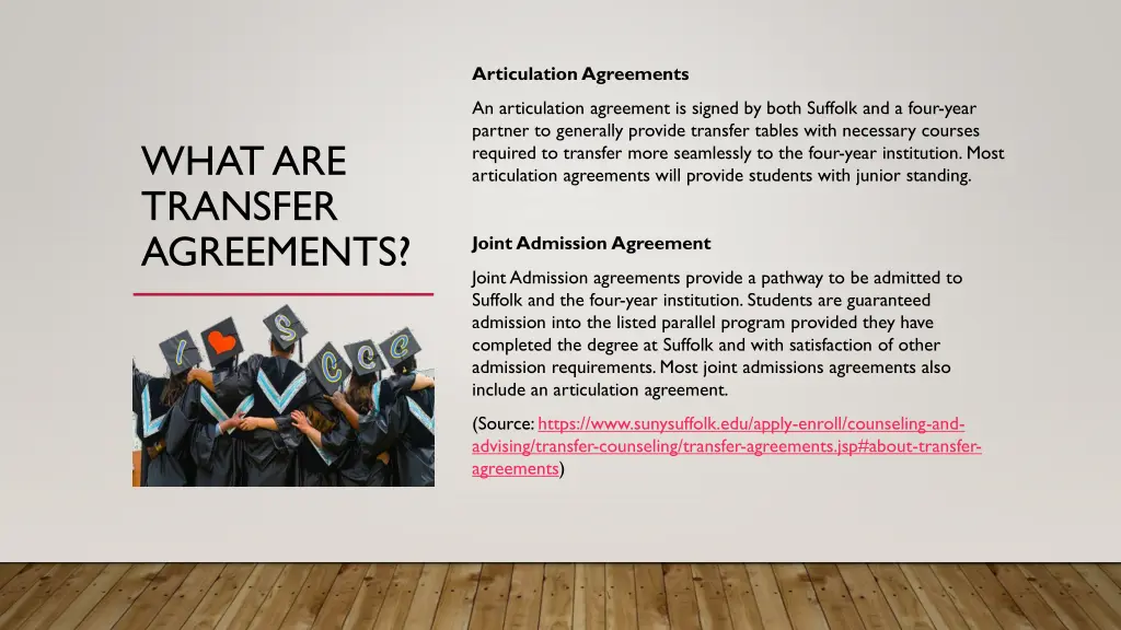 articulation agreements