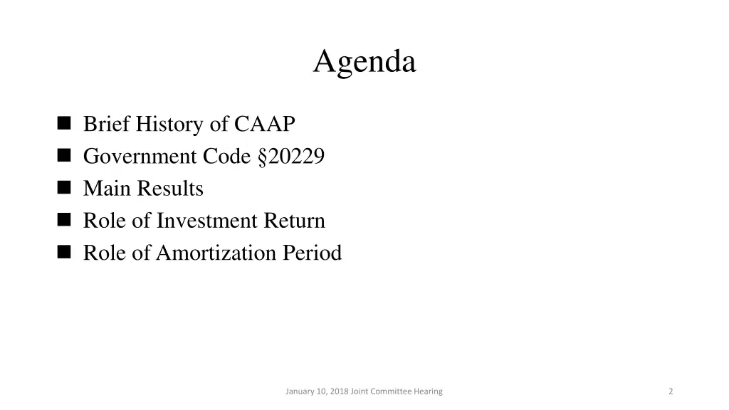 agenda