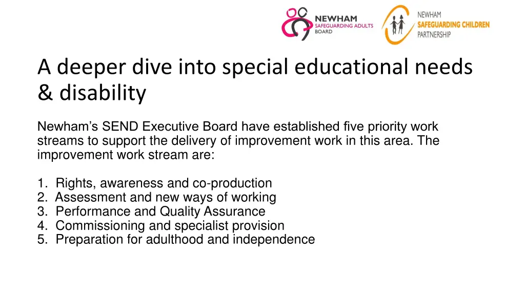 a deeper dive into special educational needs