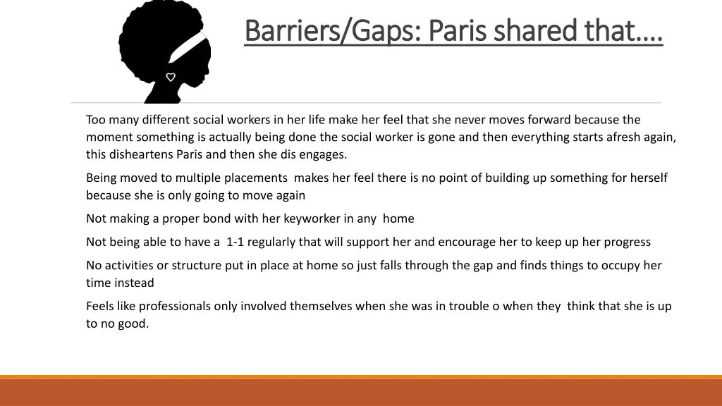 barriers gaps paris shared that barriers gaps