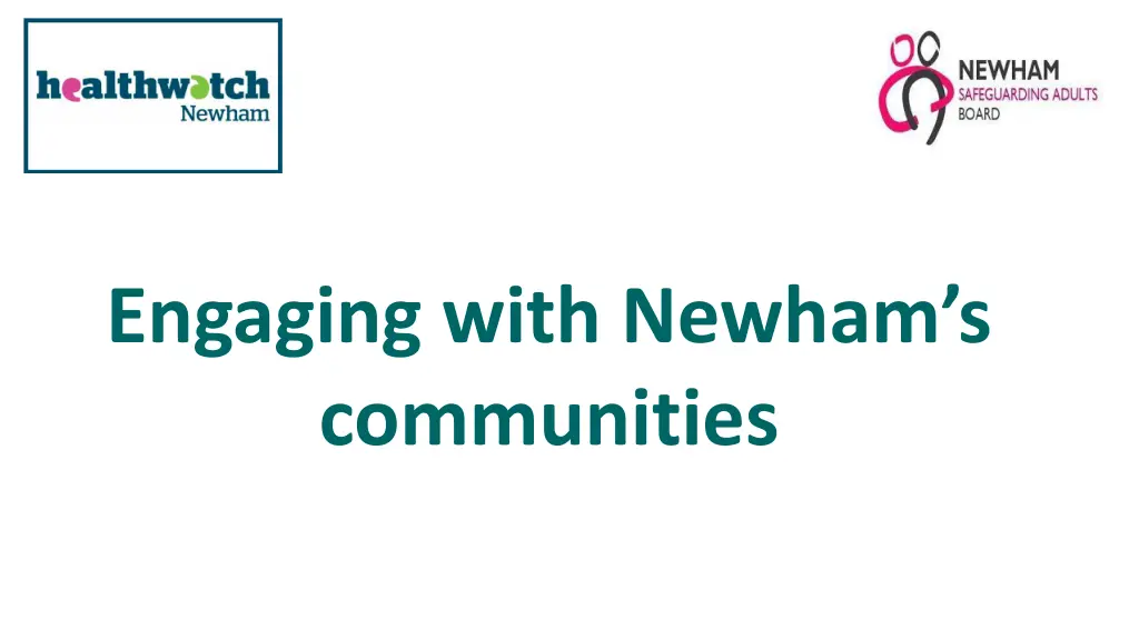 engaging with newham s communities