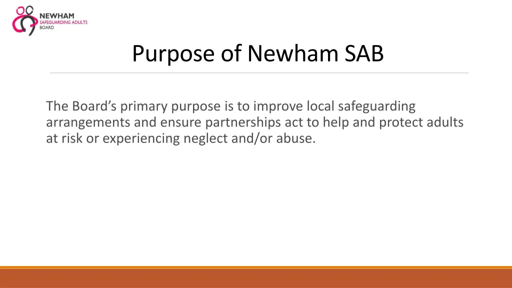 purpose of newham sab