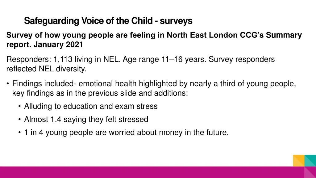 safeguarding voice of the child surveys 1