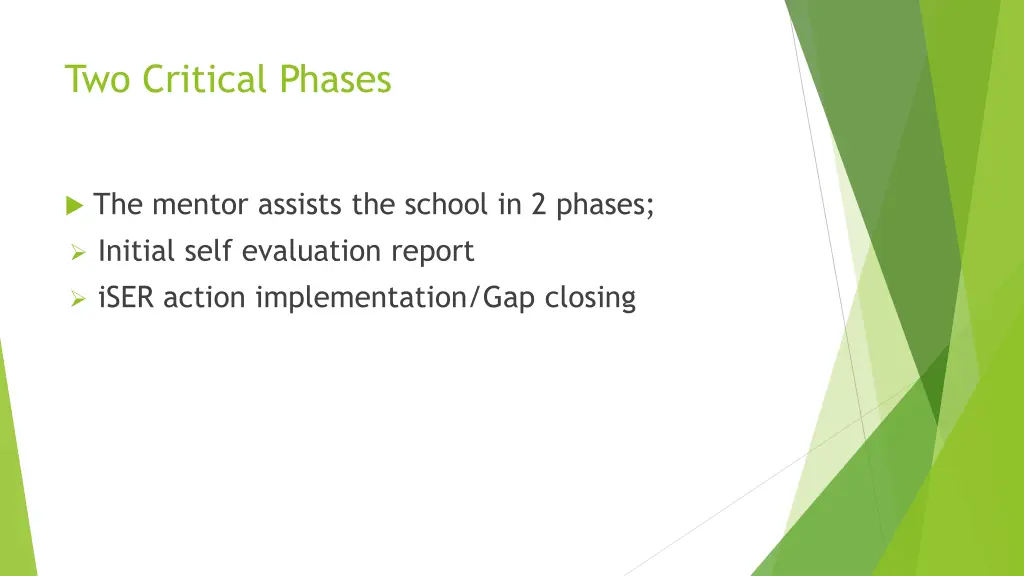 two critical phases