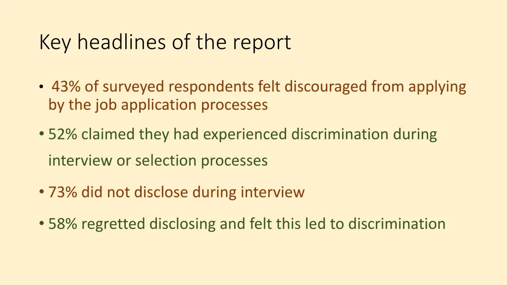 key headlines of the report