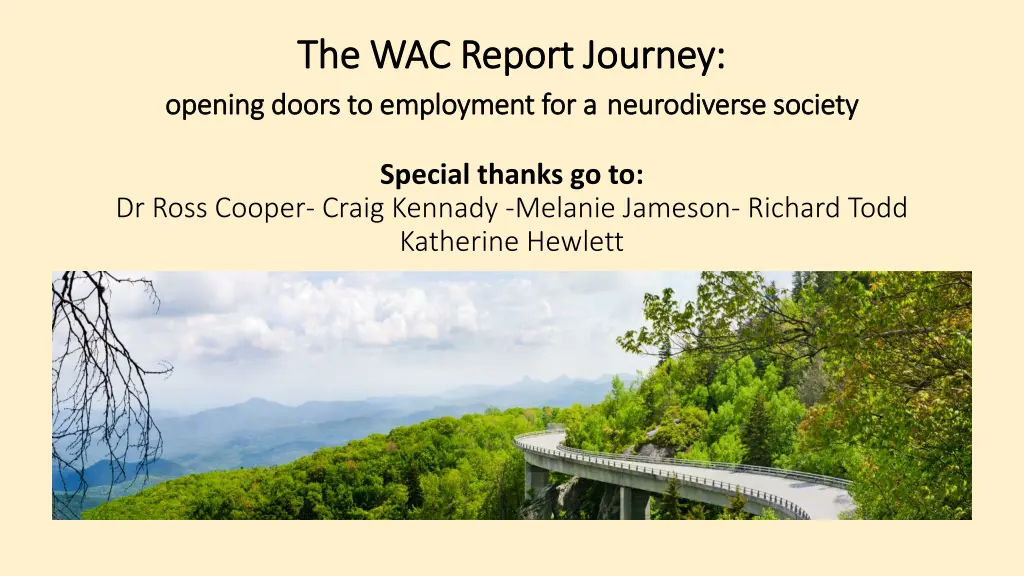 the wac report journey the wac report journey