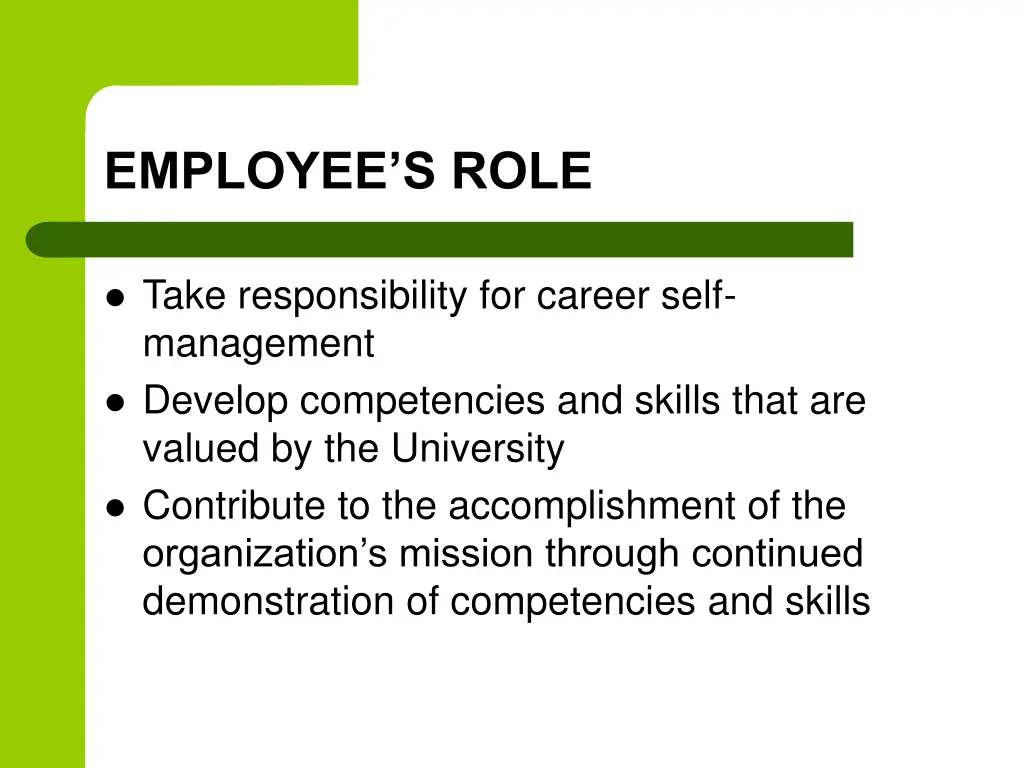 employee s role