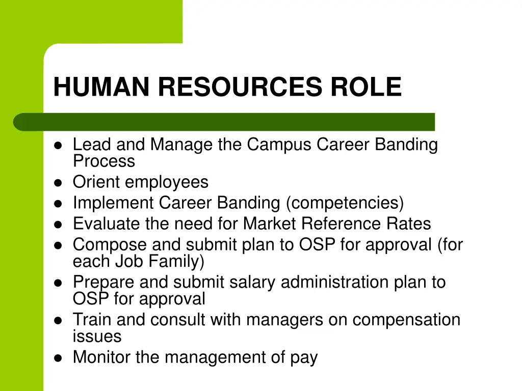 human resources role