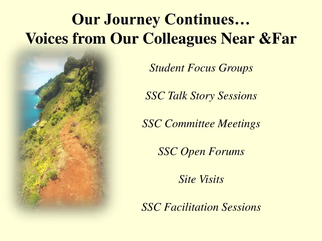 our journey continues voices from our colleagues